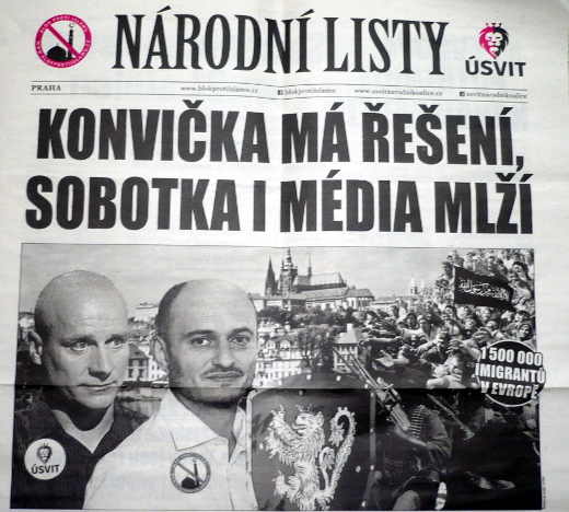 Národní listy Praha - propaganda z dílny TYNESIDE