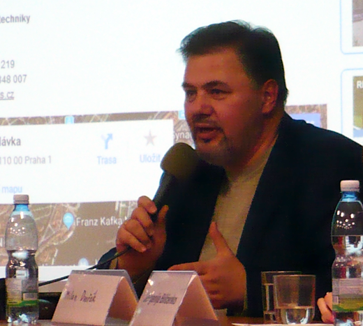 Ruslan Kotsana na pražské přednášce Ukrajina čtyři roky po Majdanu
